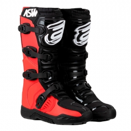 BOTA ASW IMAGE ENDURO PRETO VERMELHO BRANCO