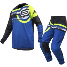 KIT CALCA CAMISA ASW IMAGE TARGET AZUL PRETO AMARELO FLUO