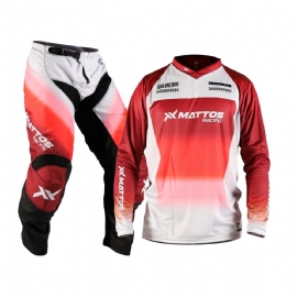KIT CALCA CAMISA MATTOS RACING CREATION VERMELHO