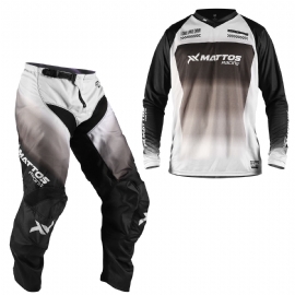 KIT CALCA CAMISA MATTOS RACING CREATION PRETO CINZA