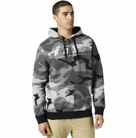 MOLETOM FOX PINNACLE ZIP CAMO PRETO