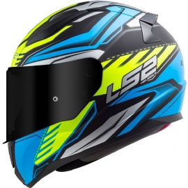 CAPACETE LS2 RAPID FF353 GALE MATTE BLACK BUE YELLOW
