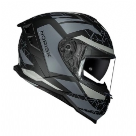 CAPACETE NORISK STRADA II EVOQUE MATTE BLACK GREY