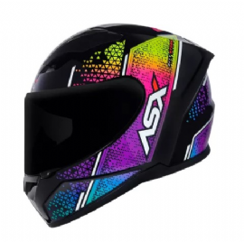 CAPACETE ASX CITY STORM BRILHO PRETO COLORS