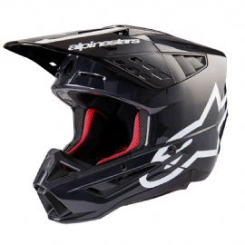 CAPACETE ALPINESTARS SM5 CORP CINZA ESCURO GLOSS