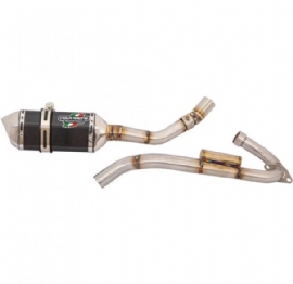 ESCAPAMENTO CRF250F MS1 CARBONO BICO INOX VIOLA RACING
