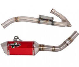 ESCAPAMENTO CRF250F MS1 VERMELHO BICO INOX VIOLA RACING
