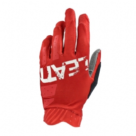 LUVA LEATT MTB 10 GRIPR VERMELHO CINZA