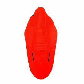 CAPA BANCO KTM SX / SXF 11/16 EXC / EXCF 12/16 ULTRA GRIP FACTORY VULCANIZADA LARANJA NEON C/ ETIQUETA ZOMBIEPARTS