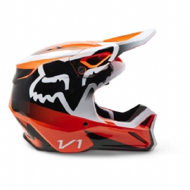 CAPACETE FOX V1 LEED LARANJA