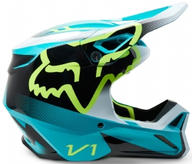 CAPACETE FOX V1 LEED TEAL
