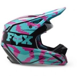 CAPACETE FOX V1 NUKLR TEAL