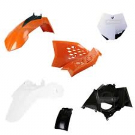 KIT PLASTICOS KTM SX65 09/11 C/ NUMBER POLISPORT