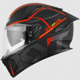 CAPACETE KYT R2R CONCEPT MATT BLACK RED