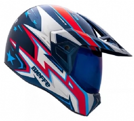 CAPACETE BIEFFE 3 SPORT AZV50 AZUL VERMELHO