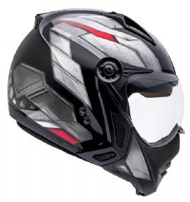 CAPACETE PEELS MIRAGE STEEL PRETO VERMELHO