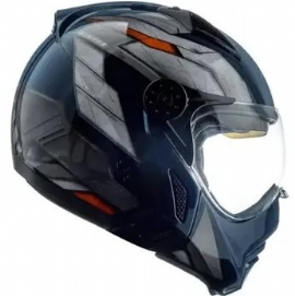 CAPACETE PEELS MIRAGE STEEL AZUL LARANJA