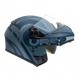 CAPACETE PEELS U RB2 CLUB CINZA DARK FOSCO BRANCO