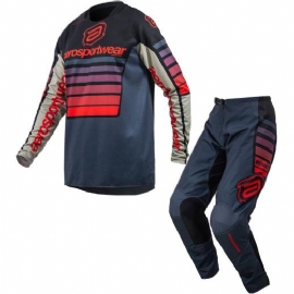 KIT CALCA  CAMISA ASW IMAGE RELAY 25 PRETO CINZA VERMELHO