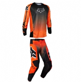 KIT CALCA CAMISA FOX 180 LEED LARANJA