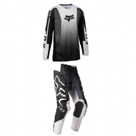 KIT CALCA CAMISA FOX 180 LEED PRETO BRANCO