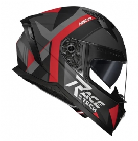 CAPACETE RACE TECH VOLT ABSTRAK MATTE BLACK RED