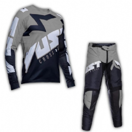 KIT CALCA CAMISA VUST EXO ROCK CINZA PRETO BRANCO