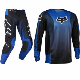 KIT CALCA CAMISA FOX 180 LEED AZUL