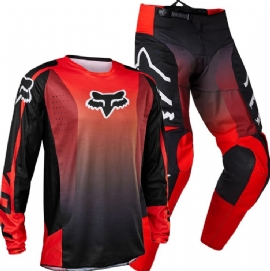 KIT CALCA CAMISA FOX 180 LEED VERMELHO