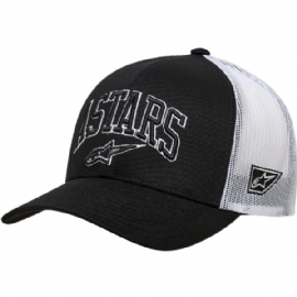 BONE ALPINESTARS DUNKER TRUCKER PRETO BRANCO