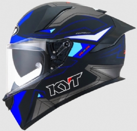 CAPACETE KYT R2R LED MATT BLACK BLUE