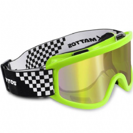 OCULOS MATTOS RACING MX LENTE ESPELHADA AMARELO FLUOR
