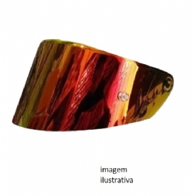 VISEIRA CAPACETE RACE TECH SECTOR RED HIGHT IRIDIUM