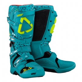 BOTA LEATT GPX 55 FLEXLOCK AZUL AMARELO CHEETAH