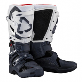 BOTA LEATT GPX 55 FLEXLOCK ENDURO BRANCO PRETO WHITE