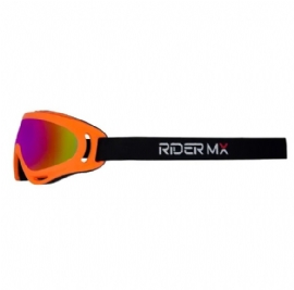 OCULOS RIDER MX SAVAGE LARANJA LENTE IRIDIUM