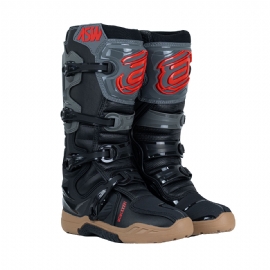 BOTA ASW ELEVATE ENDURO PRETO CINZA VERMELHO