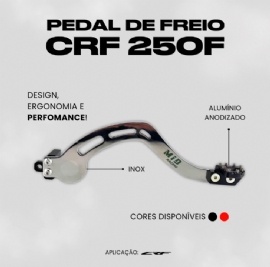 PEDAL FREIO CRF250F INOX MID RACING