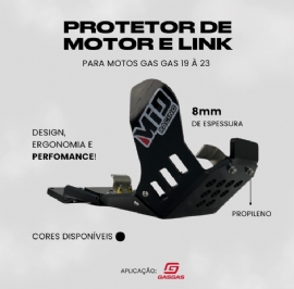 PROTETOR MOTOR GASGAS 19/23 8MM MID RACING