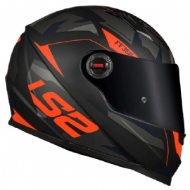 CAPACETE LS2 FF358 TANK CAM MATTE BLACK ORANGE
