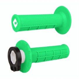 MANOPLA ODI LOCK ON V2 MX HALF WAFFLE GREEN FLUO