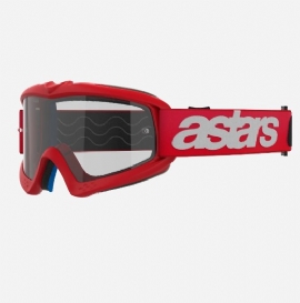 OCULOS ALPINESTARS VISION INFANTIL YOUTH BLAZE VERMELHO LENTE CLEAR