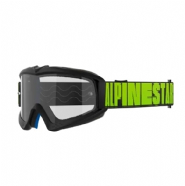 OCULOS ALPINESTARS VISION INFANTIL YOUTH HOLLOW CINZA AMARELO LENTE CLEAR