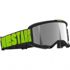 OCULOS ALPINESTARS VISION 5 HOLLOW CINZA AMARELO LENTE ESPELHADA SILVER