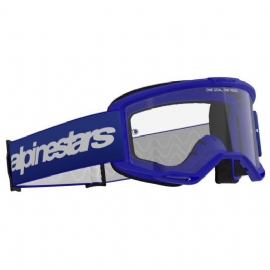 OCULOS ALPINESTARS VISION 3 WORDMARK AZUL LENTE CLEAR