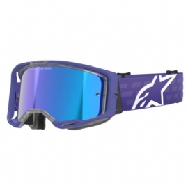 OCULOS ALPINESTARS VISION 8 CORP ROXO LENTE AZUL ESPELHADA