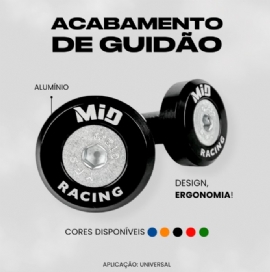 ACABAMENTO GUIDAO BAR END MID RACING
