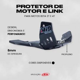 PROTETOR MOTOR LINK BETA 2T / 4T 8MM MID RACING