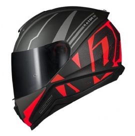 CAPACETE NORISK RAZOR FULL MATTE BLACK RED