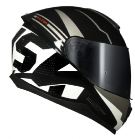 CAPACETE NORISK RAZOR FULL BLACK WHITE